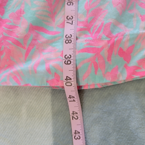 Vineyard Vines One Shoulder Ruffled Pink Blue Dress Preppy Floral Size Small - Picture 12 of 12